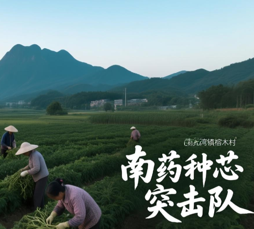 龙湾镇榕木村南药种植突击队