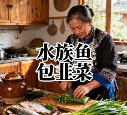 黔南州三都县九阡镇扬拱村水族鱼包韭菜.jpg