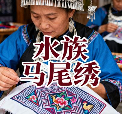 贵州省黔南州三都县九阡镇雅院移民社区水族马尾绣指尖上的非遗传承.jpg